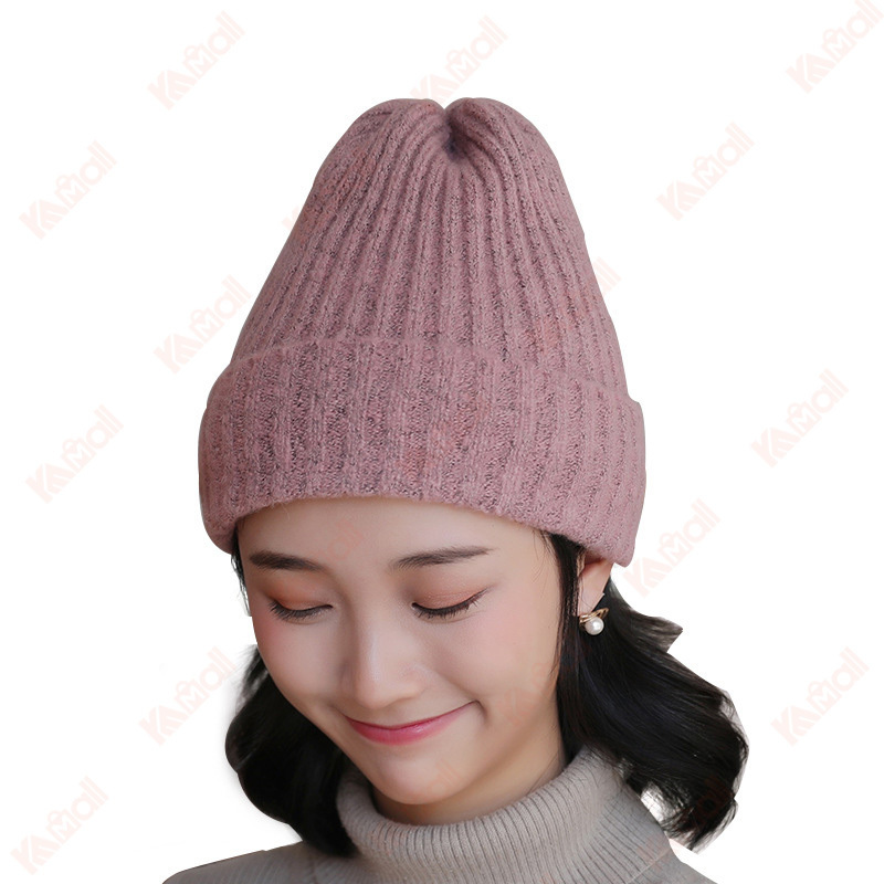 knit beanie candy colored high top